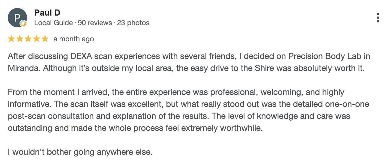 Google review